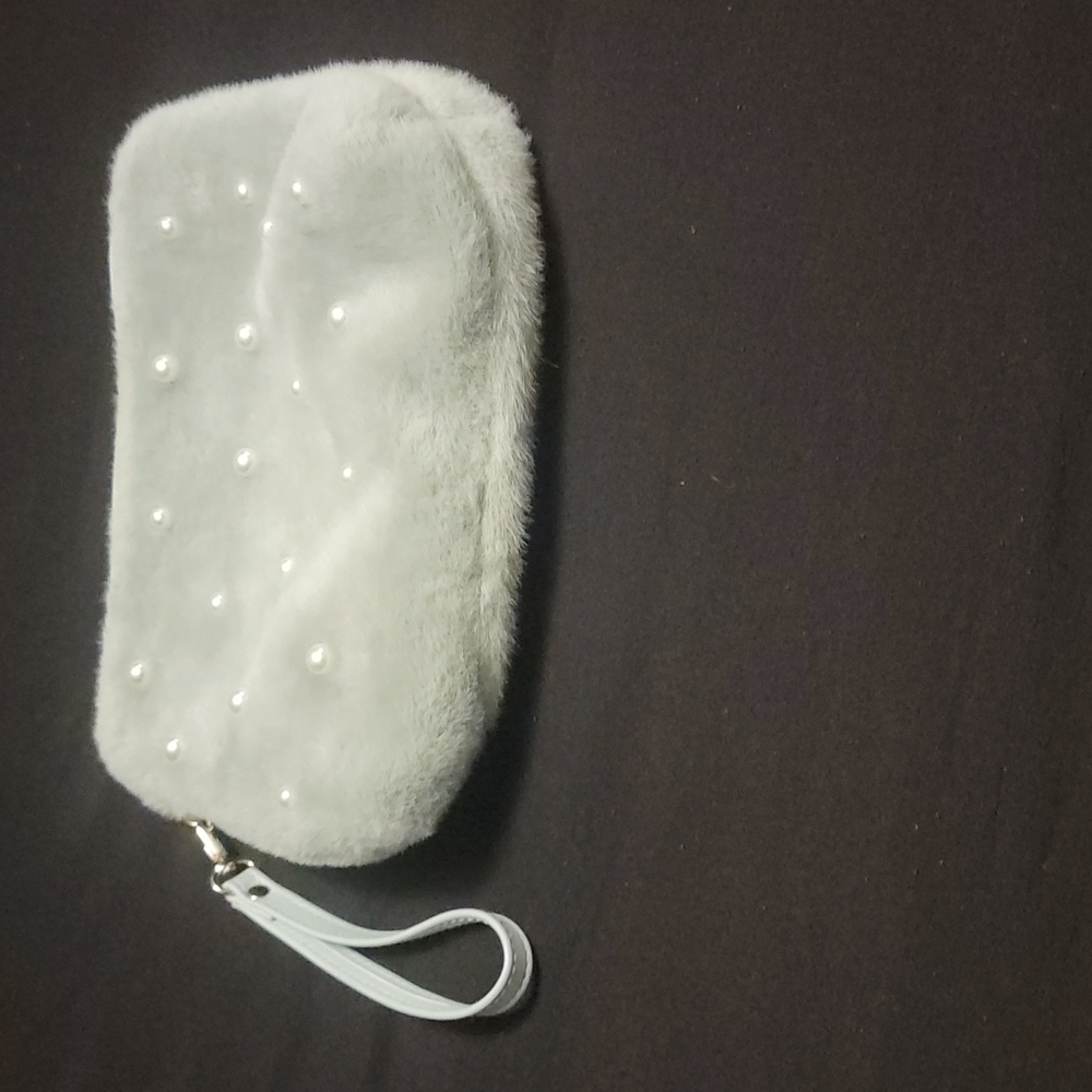 Small green clutch purse